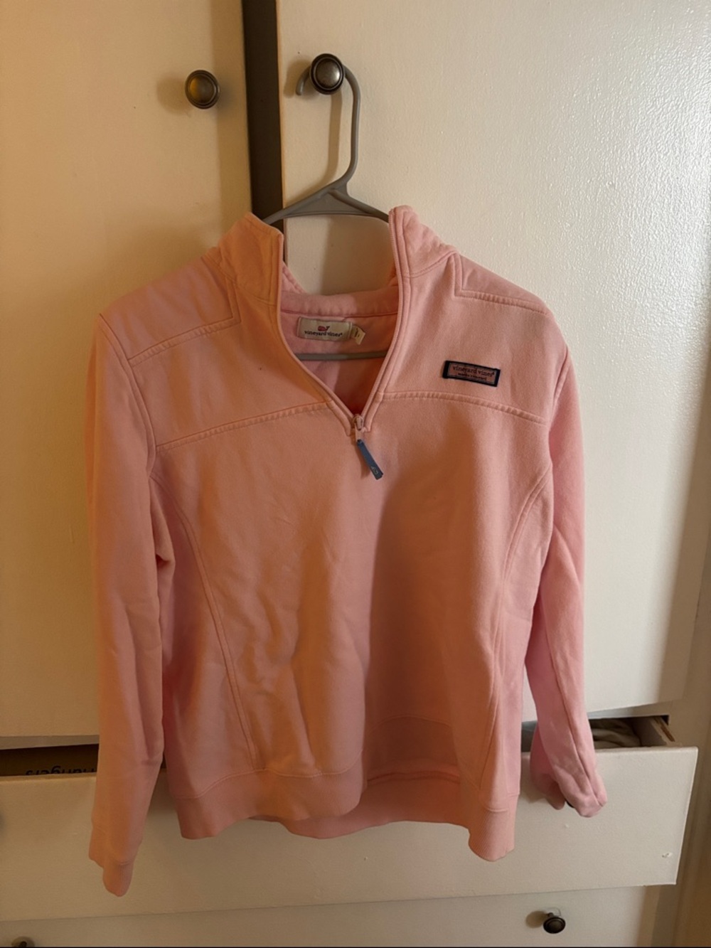 Vineyard Vines Light Pink Half-Zip Pullover